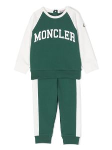 Moncler Enfant survêtement à logo imprimé - Vert