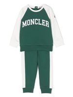 Moncler Enfant survêtement à logo imprimé - Vert - thumbnail