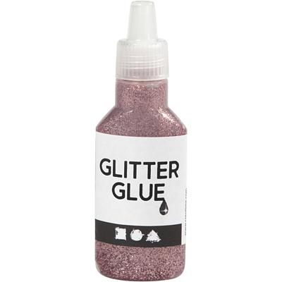 Creativ Company Glitterlijm, roze, 25 ml/ 1 fles