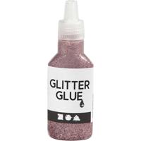 Creativ Company Glitterlijm, roze, 25 ml/ 1 fles