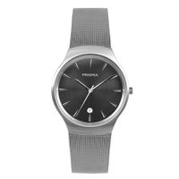 Prisma P.2080 Horloge Iconic Design recycled staal zilverkleurig-zwart 36 mm - thumbnail