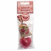 Geschenk set Rood Fruit, Geurzakje met Hartvormig Zeepje Geschenk set Rood Fruit, Geurzakje met Hartvormig Zeepje