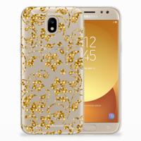 Samsung Galaxy J5 2017 | TPU Case | Gouden Bloemen