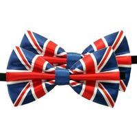 2x Engeland/UK verkleed vlinderstrikjes 12 cm voor dames/heren   -