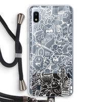 Vexx City #2: Samsung Galaxy A10 Transparant Hoesje met koord Vexx City #2: Samsung Galaxy A10 Transparant Hoesje met koord