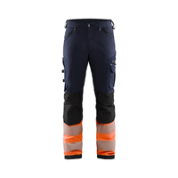 Blåkläder werkbroek met 4-weg stretch zonder spijkerzakken 11931642 | Marineblauw/Oranje | Maat 46 - 7330509841983