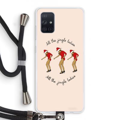 Jingle Ladies: Samsung Galaxy A71 Transparant Hoesje met koord
