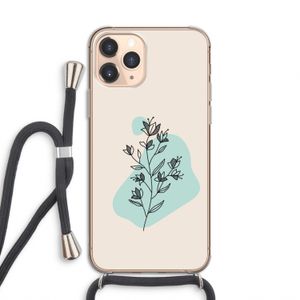 Violets are blue: iPhone 11 Pro Transparant Hoesje met koord
