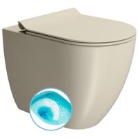 Toilet Closet Swirlflush S-Trap/P-Trap Sapho Pura 36x55 Mat Beige