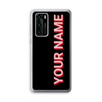 Namecase: Huawei P40 Transparant Hoesje