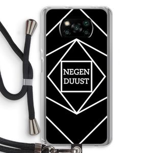Negenduust geometrisch: Xiaomi Poco X3 NFC Transparant Hoesje met koord