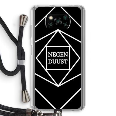 Negenduust geometrisch: Xiaomi Poco X3 NFC Transparant Hoesje met koord