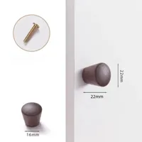 Houten Meubelknop - Beuken- of Walnoothout | Schattig Design | Inclusief Schroeven Houten Meubelknop - Beuken- of Walnoothout | Schattig Design | Inclusief Schroeven