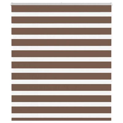 Zebra rolgordijn 125x150 cm stofbreedte 120,9cm polyester bruin