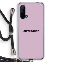 kwetsbaar: OnePlus Nord CE 5G Transparant Hoesje met koord - thumbnail