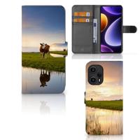 Xiaomi Poco F5 | Telefoonhoesje | Met pasjeshouder | Koe