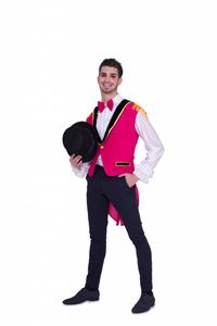 Circus Gilet Roze Heren Toppers