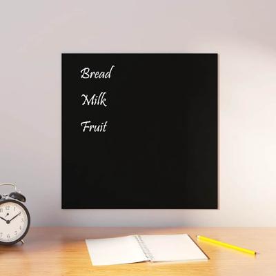 VidaXL Magneetbord wandgemonteerd 40x40 cm gehard glas zwart
