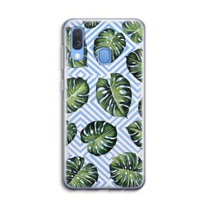 Geometrische jungle: Samsung Galaxy A40 Transparant Hoesje