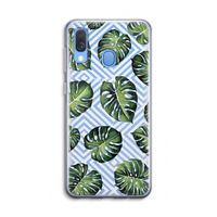 Geometrische jungle: Samsung Galaxy A40 Transparant Hoesje
