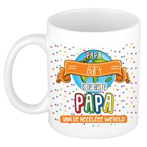 Naam mok papa Bart - wit - de beste - keramiek - 300 ml - Vaderdag/verjaardag