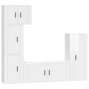 The Living Store Tv-meubel set Mediakasten - 1x 57x34.5x40cm - 1x 40x34.5x100cm - 1x 100x34.5x40cm - 2x 40x34.5x60cm -