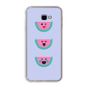Smiley watermeloen: Samsung Galaxy J4 Plus Transparant Hoesje