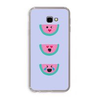 Smiley watermeloen: Samsung Galaxy J4 Plus Transparant Hoesje