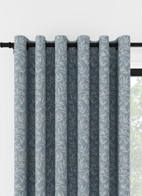 Laura Ashley Wilgenblad Chenille Licht Zeegroen Ringgordijn