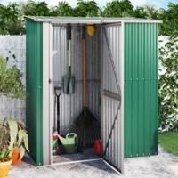 Tuinschuur 180,5x97x209,5 cm gegalvaniseerd staal groen