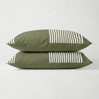 2-PACK: Kussenslopen - Big Vertical Lines - Dekbed-Discounter.nl