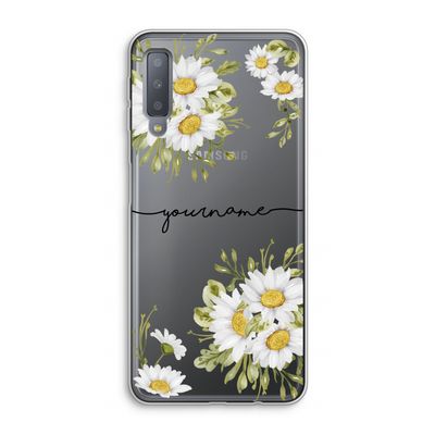 Daisies: Samsung Galaxy A7 (2018) Transparant Hoesje