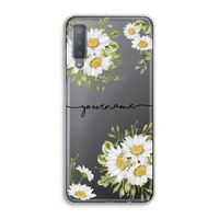 Daisies: Samsung Galaxy A7 (2018) Transparant Hoesje