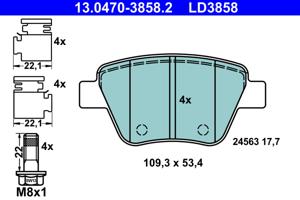 ATE Remblokset 13.0470-3858.2