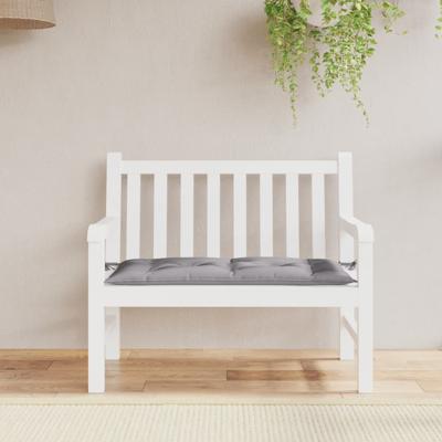 VidaXL Tuinbankkussen 100x50x7 cm oxford stof grijs
