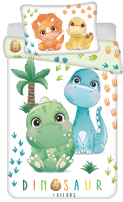 Dino Peuterdekbedovertrek Friends - 100 x 135 cm - Katoen