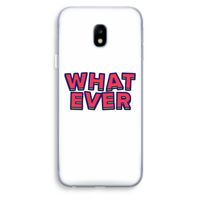 Whatever: Samsung Galaxy J3 (2017) Transparant Hoesje