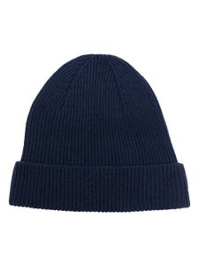 Altea bonnet en cachemire à design nervuré - Bleu