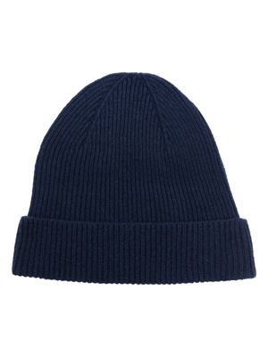 Altea bonnet en cachemire à design nervuré - Bleu