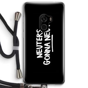 Neuters (zwart): Xiaomi Mi Mix 2 Transparant Hoesje met koord