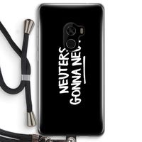 Neuters (zwart): Xiaomi Mi Mix 2 Transparant Hoesje met koord