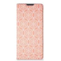 Motorola Edge 30 Pro | Hoesje met Magneet | Pattern Orange