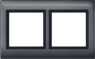Merten Aquadesign afdekraam 2-voudig antraciet 400214