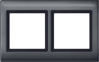 Merten Aquadesign afdekraam 2-voudig antraciet 400214