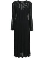 Ulla Johnson robe mi-longue Aliza en maille - Noir - thumbnail