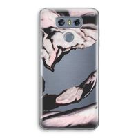 Roze stroom: LG G6 Transparant Hoesje