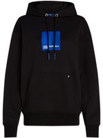 Karl Lagerfeld Jeans hoodie en coton biologique à logo imprimé - Noir