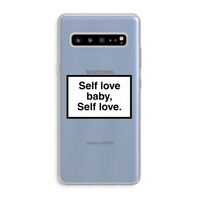 Self love: Samsung Galaxy S10 5G Transparant Hoesje