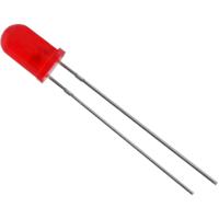 TRU COMPONENTS 1573739 Bedrade LED Rood Rond 5 mm 130 mcd 50 ° 20 mA 2.1 V - thumbnail