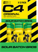 C4 Original Pre-workout Shot Sour Batch Bros (12 x 60 ml) - thumbnail